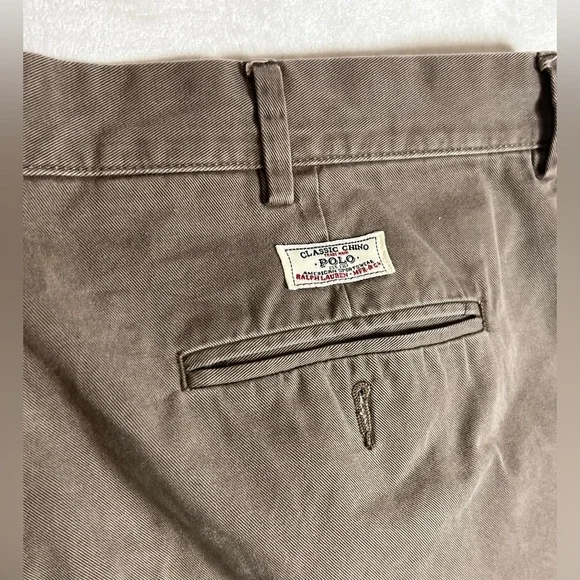 Polo Ralph Lauren 38W 31L Classic Men's Tan Chinos - Picture 9 of 10